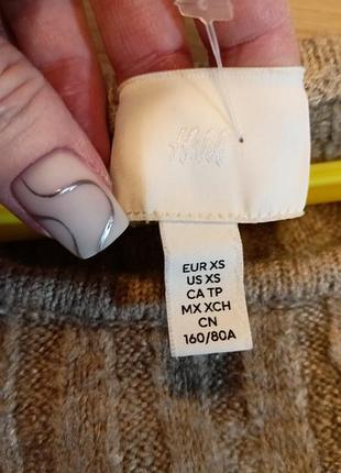 Теплое вязаное мини платье h&m 🫦🍹🍭 6