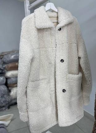 Теплая шубка дубленка тедди шуба