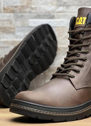Ботинки мужские зимние caterpillar casual brown