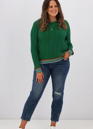 Зеленый мирер с косами