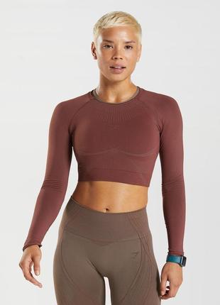 Gymshark жіночий компресійний лонгслів/рашгард