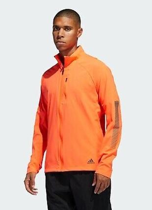 Спортивная ветровка адидас adidas running jacket кофта беговая олимпийка asics куртка для бега спорта nike мастерка дождевик rise up неоновая