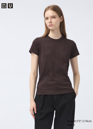 В наличии s, м, l! футболка из плотного хлопка uniqlo 465754