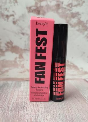 Мініатюра туші для вій benefit fan fest