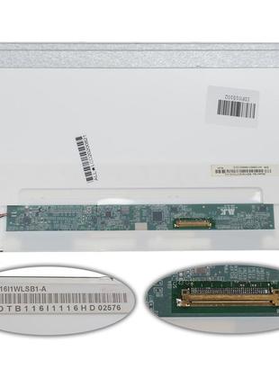 Матриця 11.6 n116wlsb1-a (1366*768, 40pin, led, normal, глянець, роз'єм праворуч знизу) для ноутбука