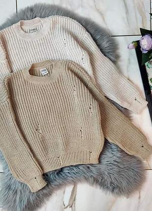 Очень красивый и теплый свитер кофточка