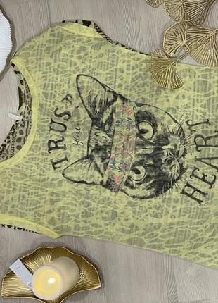 Ффутболка з афірмацією та котам