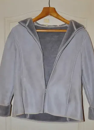 Куртка-дубленка (с капюшоном)2 фото