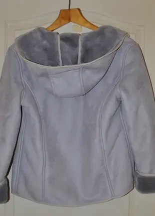 Куртка-дубленка (с капюшоном)3 фото