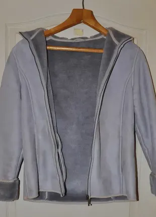 Куртка-дубленка (с капюшоном)