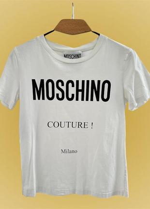 Футболка москино <unk> оригинальная <unk> moschino couture