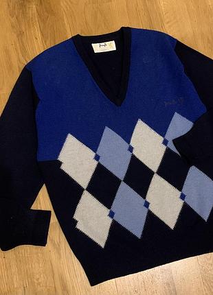 Свитер шерсть 100% зимний теплый союз