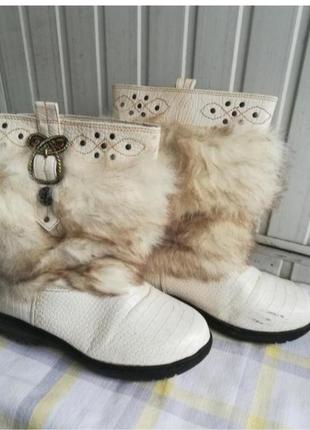 Меховые унты сапоги