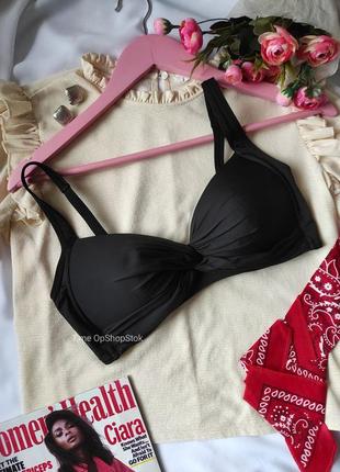 Черный лиф купальника с треугольными плотными чашками marks s spencer верх купальника раздельный купальник
