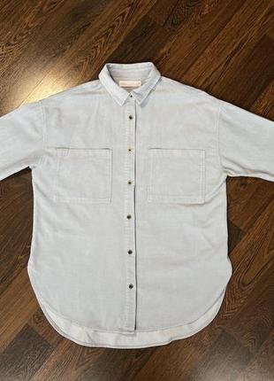 Zara вельветова сорочка бавовна 10р.