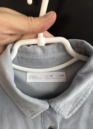 Zara вельветова сорочка бавовна 10р.