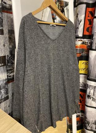 Тепленька жіноча сіра кофтинка батал, 5-6xl, george
