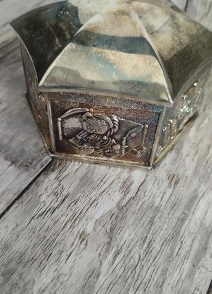 Новая посеребренная копилка с медвежонками