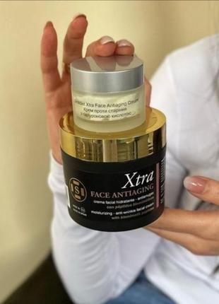 Антивіковий крем для обличчя з пептидами face antiaging cream xtra