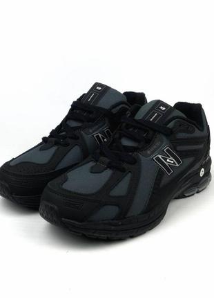Термо кроссовки зимние gore-tex +5 до -21 new balance цвет черный/серый