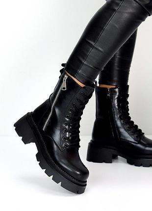 19112 черевики шкіряні зимові на хутрі