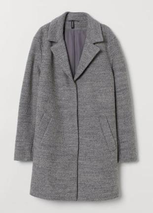 Теплое базовое пальто с шерстью
