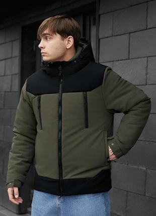 Зимова куртка staff she khaki & black