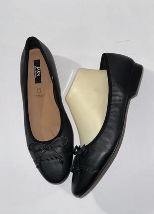 M&s collection шкіряні жіночі туфлі балетки 41-й розмір.