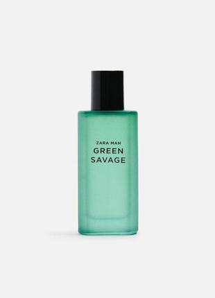 Новая фирменная мужская туалетная вода парфюма green savage zara зара 40 ml оригинал