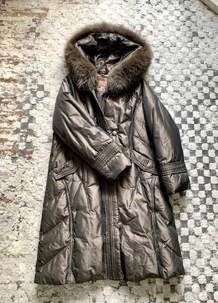 Теплый пуховик большого размера 2xl, 3xl, 4 xl