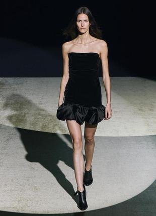 Коротка оксамитова сукня zw collection