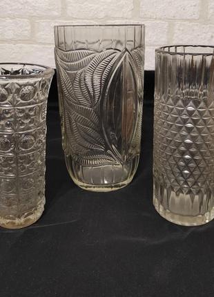 Ваза качественная, стеклянная. винтаж ссср