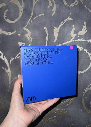 Новый фирменный мужской подарочный набор green savage zara man оригинал
