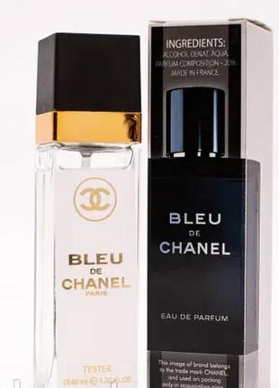 Тестер мужской l bleu de chanel, 40 мл
