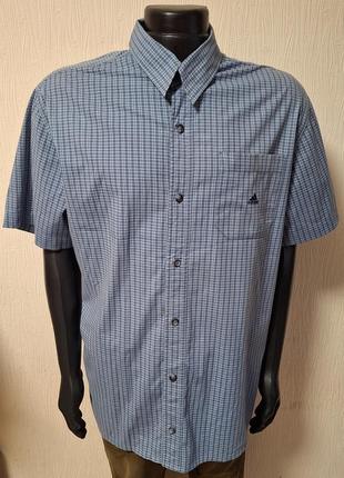 Стильная рубашка синего цвета в полоску adidas, 💯 оригинал, молниеносная отправка