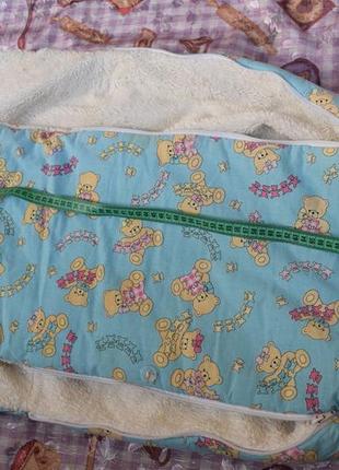 Зимовий конверт ковдра комбінезон зимовий на виписку в пологовий будинок новонародженого8 фото