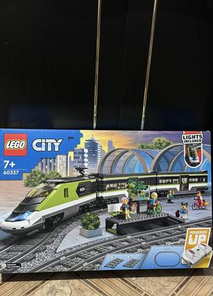 Конструктор lego city 60337 пассажирский поезд-экспресс, город