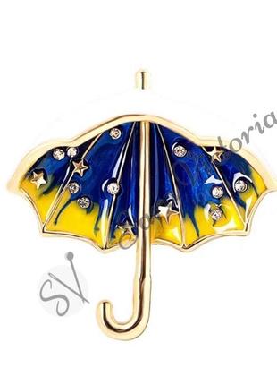 Патріотична брошка "парасолька: символ божественного оберега" від sara victoria3 фото