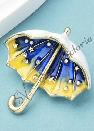 Патріотична брошка "парасолька: символ божественного оберега" від sara victoria2 фото
