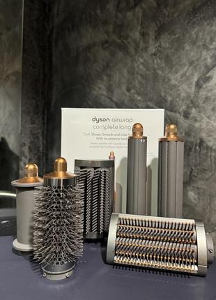 Оригинальный комплект насадок для dyson hs05 airwrap complete long nickel/copper