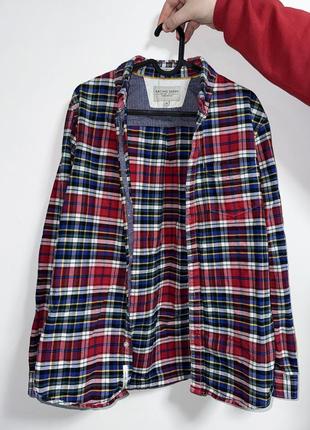 Рубашка в клетку красная