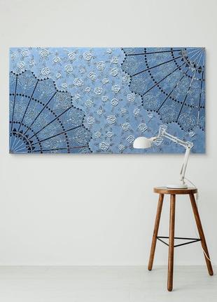 Декоративна картина текстурою 60*110 "крижані троянди"