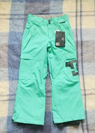 6-8 рок. лижні штани дорогого бренду veste dc. колір мята. 5000 ehotex  особливості: функціональна л