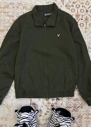 Мужской харингтон lyle&scott куртка бомбер
