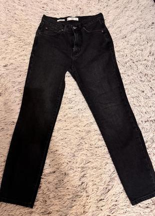 Черные джинсы mango (34 размер)