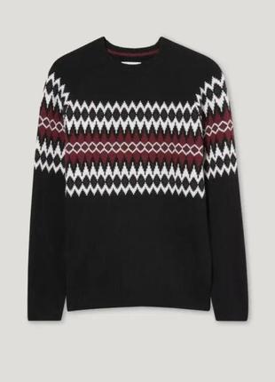 Брендовый теплый мужской джемпер c&a этикетка