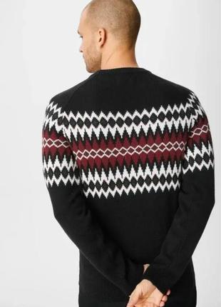 Брендовый теплый мужской джемпер c&a этикетка
