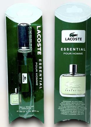 Парфюмированная вода в стиле lacoste essential (зеленая) мужская 20 мл
