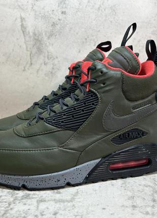 Кросівки nike air max 90 sneakerboot winter / 1 react lunar force 1 duckboot path black