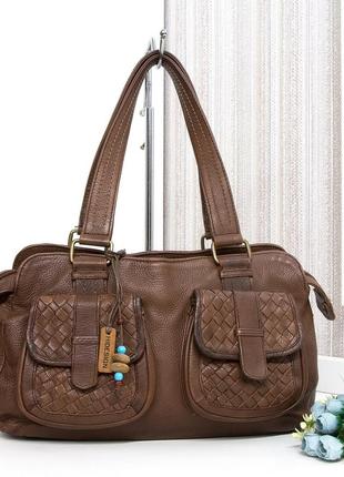 Сумка шкіряна, hidesign, натуральна шкіра.